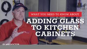 Living room make your living space look much brighter and wider simply by means of clear tempered glass inserts for cabinets. How To Add Glass To Kitchen Cabinet Doors Glass Doctor