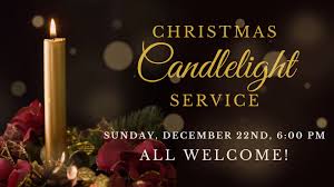 Everyone is welcome! Calvary Baptist Church has put in a beautiful  Christmas Candlelight Service for as long as I can remember. It has become  a family tradition for many!