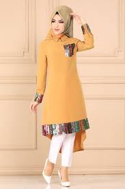 Modaselvim Tunik Pul Payetli Tesettur Tunik Pl902 Hardal Tunik Elbise Modelleri Elbise