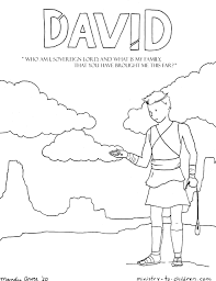 1the lord said to samuel, how long will you mourn for saul, since i have rejected him as king over israel? David Coloring Page Ministry To Children
