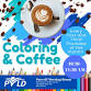 Coloring & Coffee at Peninsula Center Library event in Rolling Hills Estates, CA
