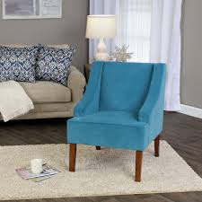 Green Velvet Swoop Arm Accent Chair Homepop Accent Chairs Living Room Chairs Turquoise Living Room Decor
