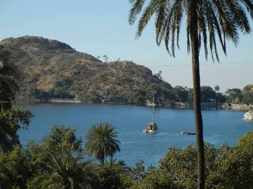 Serene waters of Nakki Lake, AI generated