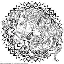 Of course, all presented pictures you can print or download for free. Easy Horse Mandala Coloring Pages Novocom Top