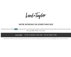 Cancelled online order, no refund. Lord Taylor To Make A Comeback Online Chain Store Age