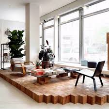 Raised Wooden Platform Floor Design Home Creative Flooring