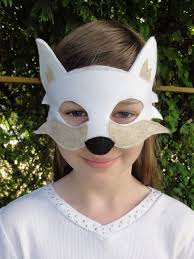 Arctic Fox Mask Fox Mask Arctic Wolf Fox Costume Etsy Fox Costume Arctic Fox Animal Masks