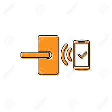 Learn which is right for you! Orange Digital Door Lock With Wireless Technology For Unlock Icon Isolated On White Background Door Handle Sign Security Smart Home Of Concept Vector Illustration Royalty Free Cliparts Vectors And Stock Illustration Image