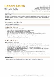 Mcdonalds Cashier Resume Samples Qwikresume