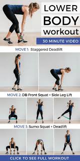 30 Minute Leg Workout Video At Home Nourish Move Love Lower Body Workout Fitness Body Leg Workout At Home