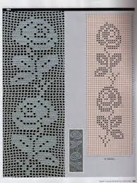 Crochê Filé Caminho De Mesa De Crochê Barbante Passo A Passo Tapete De Croche File Retangular De Rosas Com Grafico Tapetes De Croche Barbante Grafico De Tapete Padroes De Croche Faceis