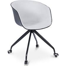 Elecwish office chair ergonomic desk chair mid mesh back swivel seat adjustable lumbar support executive chair with flip up armrests. Buy Black Padded Office Chair With Wheels Light Grey 59888 In The Europe Privatefloor