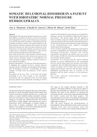 Pdf Somatic Delusional Disorder In A Patient With Idiopathic Normal Pressure Hydrocephalus