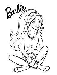 Darmowe kolorowanki do druku i dowolnego użytku. Zakochany Kundel Kolorowanki Do Wydruku Barbie