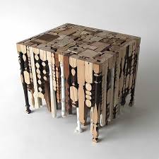 Table Legs Turned Inside Out Gives Furniture A Very Original Look Recycled Furniture Reclaimed Furniture Repurposed Furniture