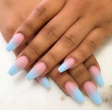 Black And Light Blue Ombre Nails Pin By Lynda N On Acrylic Nails Nails Today Ombre Acrylic Nails Blue Ombre Nails