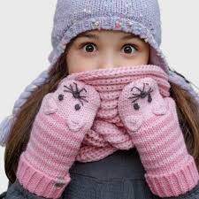 Moufles Facile Enfiler Moufles Bébé Fille Chat Paillettes