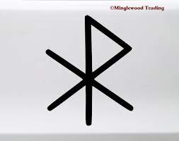 Maybe you would like to learn more about one of these? Love Bind Rune Vinyl Sticker Viking Symbol Glyph Bindrune Die Cut Decal