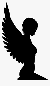 Svg png lilo and stitch angel layered and outline cut files layers for cricut silhouette iron on transfer stencil tshirt disney clipart. Woman With Wings Silhouette Silhouette Of Woman With Wings Hd Png Download Transparent Png Image Pngitem