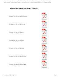 Samsung u460 intensity ii manual