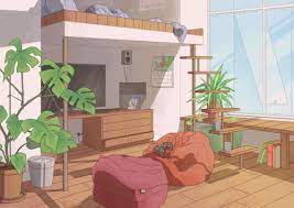 Image of aesthetic anime laptop wallpapers top free aesthetic anime. Aesthetic Modern Anime Bedroom Background Morning Trendecors