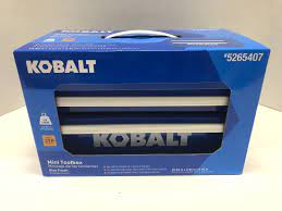 NEW 25th Anniversary Kobalt Mini Toolbox BLUE Tool Box (5265407) | eBay