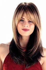 Long Bob Hairstyles With Middle Longhairstylesforroundfaces Hair Styles Bangs For Round Face Long Hair With Bangs