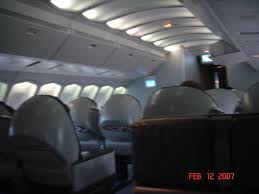 Northwest 747 400 Business Class Upper Deck Airplane Interior Vintage Airlines Northwest Airlines