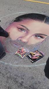 People Drawing with Chalk