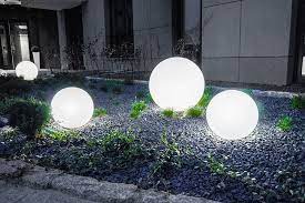 Looking for a good deal on ball garden led? A Set Of Decorative Garden Balls Luna Balls 20 25 30 40 Cm Led Bulbs Lunares Store
