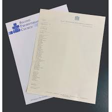 The letterhead consists of the logo of the organization or the business. Letterheads