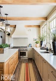 New kitchen cabinets, countertops and flooring, plus gas cooking. A Sophisticated And Neutral Home In Concord Massachusetts
