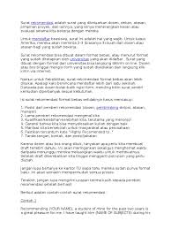 Contextual translation of orang atasan into english. Contoh2 Surat Rekomendasi Beasiswa In English Doc Psikologi Pendidikan Teknologi Pendidikan