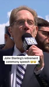 John Sterling: From the bottom of my heart...thank you very much and god  bless you all. #YANKSonYES #mlb #yankees #fyp #baseball #WSCSports