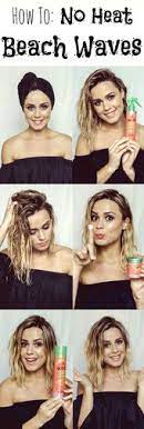 How To No Heat Beach Waves Tutorial Beach Wave Hair Hair Waves Medium Hair Styles