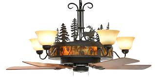 Cedarcrest Chandelier Ceiling Fan Rustic Lighting And Fans