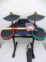 Playstation 4 Ps4 Rock Band 4 Drum Kit Guitar Hero Drum Set Kick Sticks Starboard Games