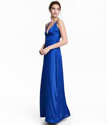 Satin Maxi Dress Cornflower Blue Sale H M Us Satin Maxi Dress Dresses Maxi Dress