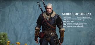 Cat School Gear Witcher Wiki Fandom Powered By Wikia Cat Armor The Witcher Witcher Armor