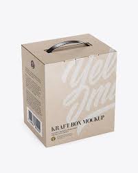 Download Kraft Box Mockup Half Side View High Angle Shot In Box Mockups On Yellow Images Object Mockups Box Mockup Mockup Free Psd Mockup Template Free