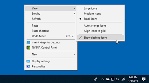 Show, Hide, Or Resize Desktop Icons
