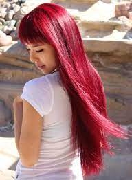 Long Red Hair Wine Hair Long Red Hair Hairstyles With Bangs