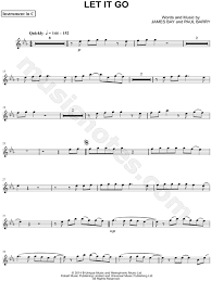 Idina menzel — perfume and promises. James Bay Let It Go C Instrument Sheet Music Flute Violin Oboe Or Recorder In Eb Major Download Print Sku Mn0161660