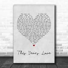Bits And Pieces Song Lyrics David Gray This Years Love Black Heart Song Lyric Quote Print Lyric Prints Song Lyrics Art Quote Prints