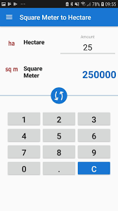 One square meter equals approximately 10.764 square feet. Square Meter To Hectare For Android Apk Download