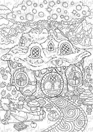 Tree Trunk Home Coloring Page Printable Coloring Page Etsy Coloring Pages Detailed Coloring Pages Printable Coloring Pages