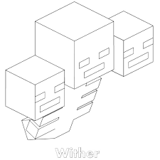 Wither storms are one of the most commonly drawn comic book. Minecraft Wither Coloring Pages Xcolorings Com