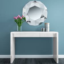 Console tables are becoming increasingly popular because of their stylish design and practicality. Narrow White Console Table In Modern High Gloss Tiffany Furniture123