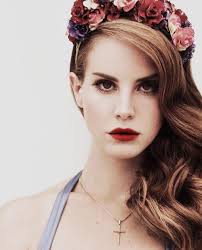 Lana Del Ray flowers in her hair