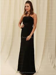 Find Affordable Sheath Column Strapless Chiffon Black Bridesmaid Dress Bridesmaid Dresses Plus Size Black Bridesmaid Dresses Prom Dresses Canada